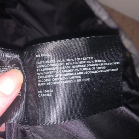 Nicole Benisti Puffer Down Jacket Marbled Grey XL - Picture 5 of 11